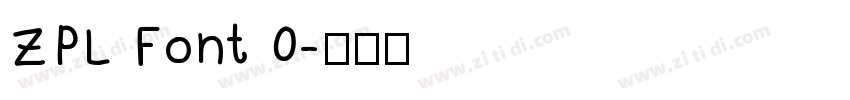 ZPL Font 0字体转换